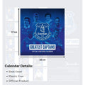 Everton FC Desktop Calendar 2026, rear view
