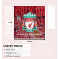 Liverpool FC Desktop Calendar 2026, rear view