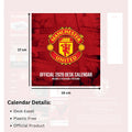Manchester United FC Desktop Calendar 2026, rear view