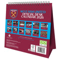 West Ham United FC Desktop Calendar 2026, side angle