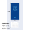 Everton FC Slim Diary 2026, close-up detail