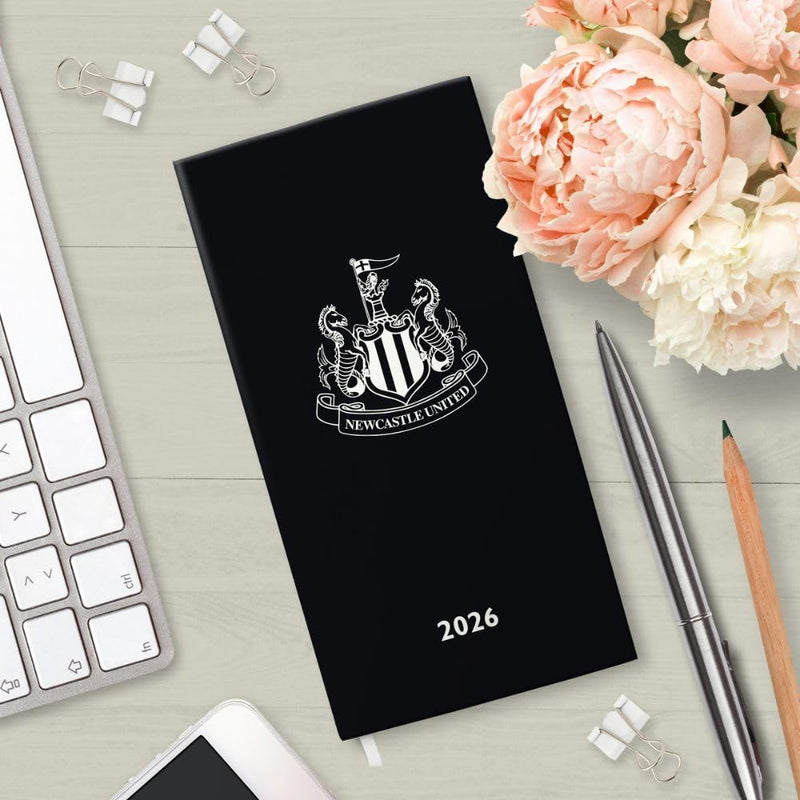 Newcastle United FC Slim Diary 2026, side angle