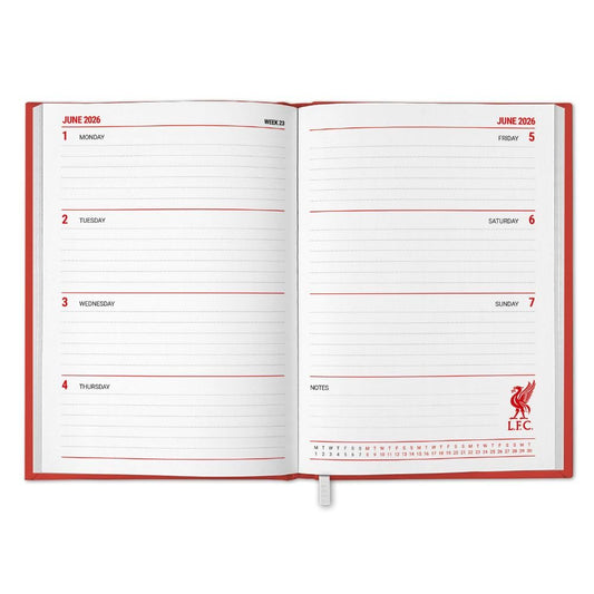 Liverpool FC A5 Diary 2026