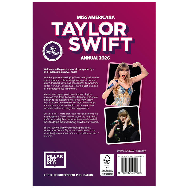 Taylor Swift Annual 2026, close-up detail