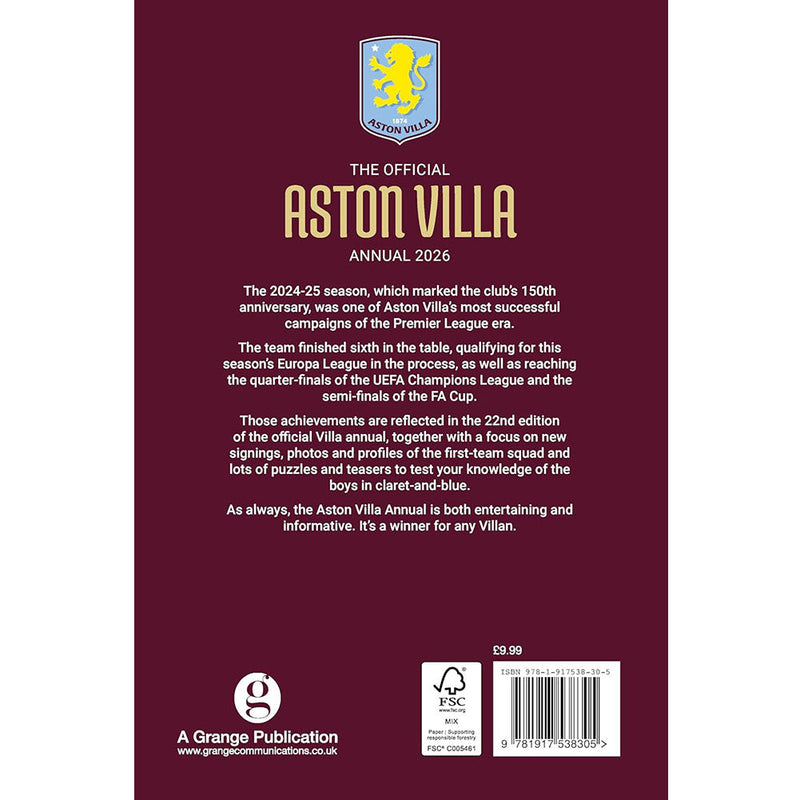 Aston Villa FC Annual 2026