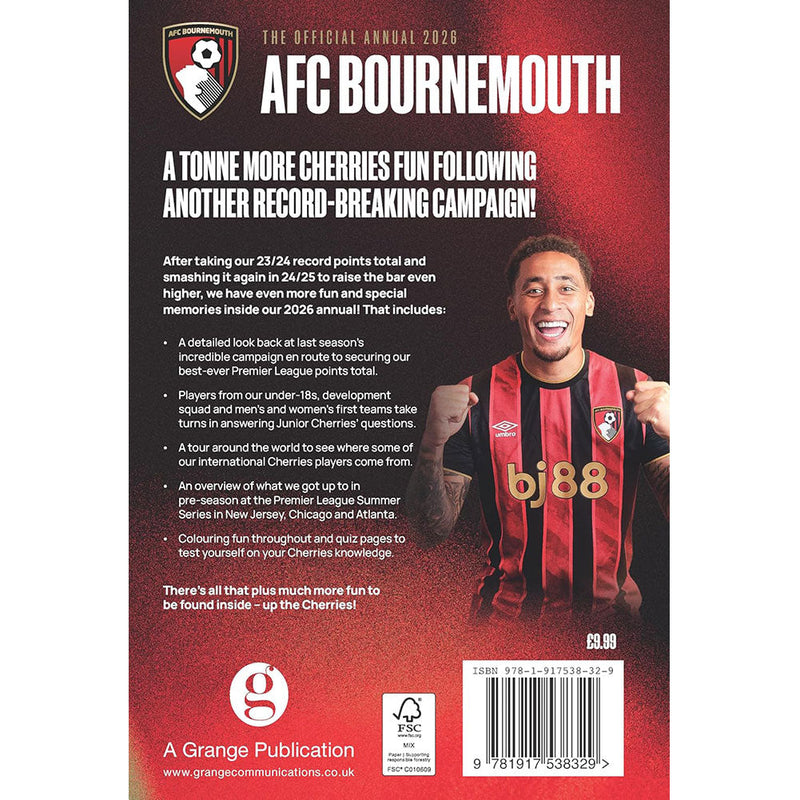 AFC Bournemouth Annual 2026, close-up detail