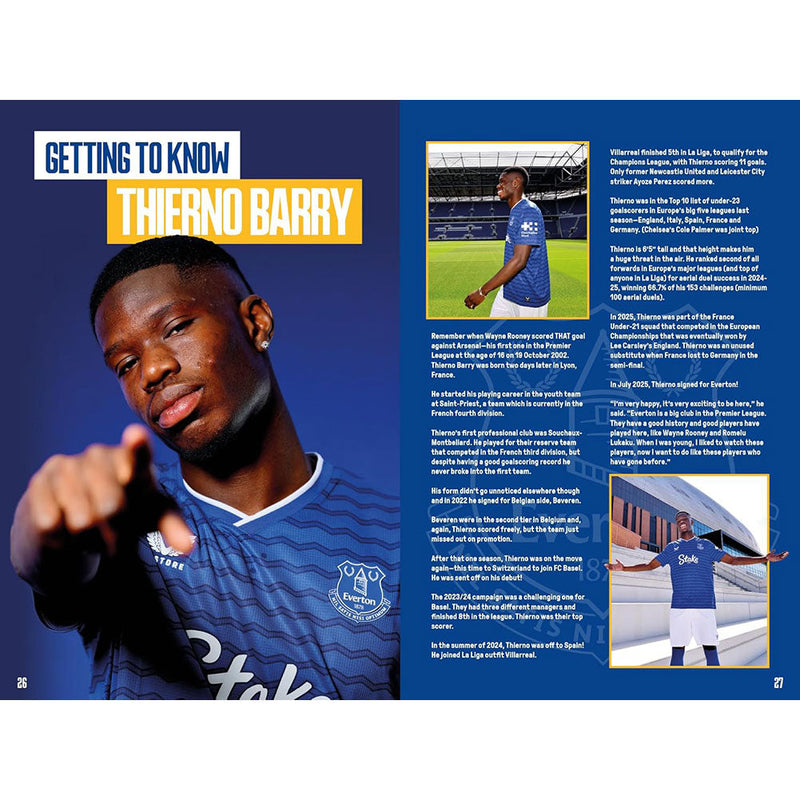 Everton FC Annual 2026, side angle