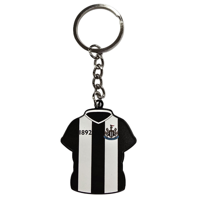 Newcastle United FC Home Shirt Keyring & Badge Set, alternate view