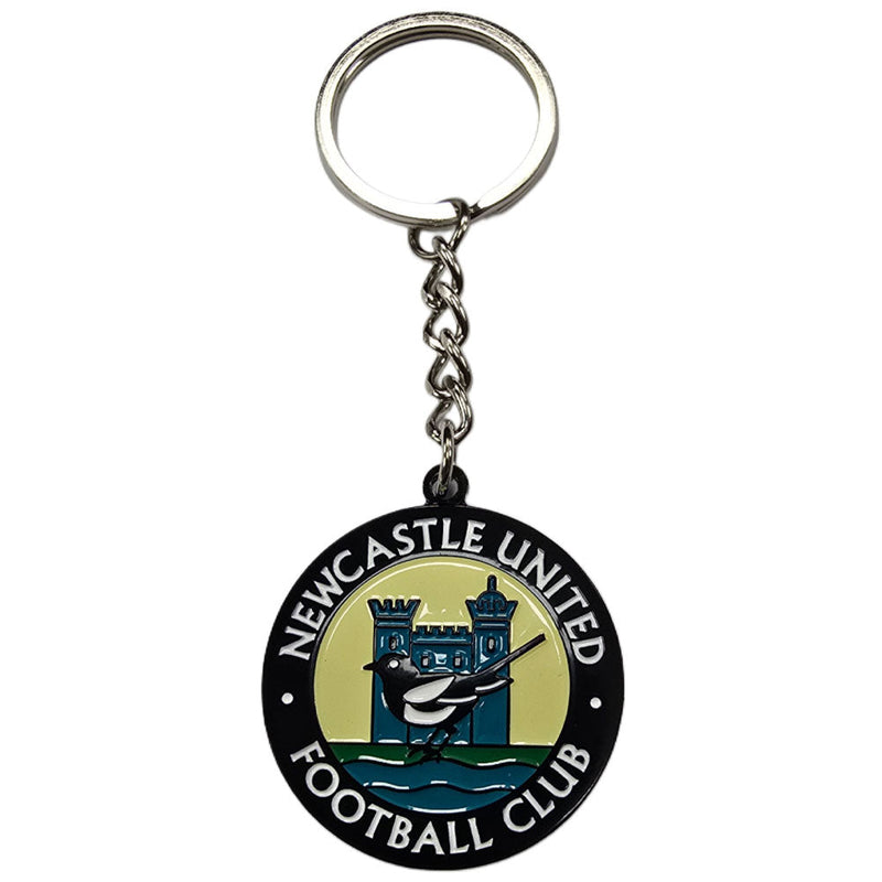 Newcastle United FC Retro 76-83 Crest Keyring & Badge Set, alternate view