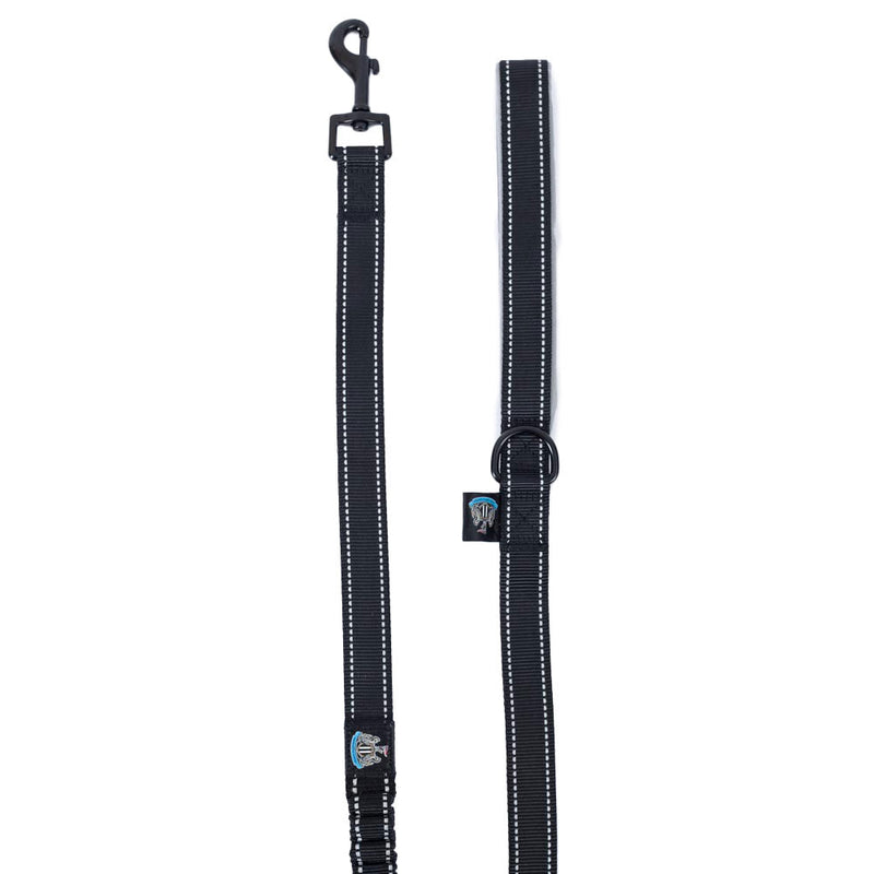 Newcastle United FC Reflective Dog Lead, side angle