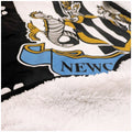 Newcastle United FC Sherpa Pet Blanket, side angle