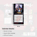 The Rolling Stones Square 2026 Calendar, rear view