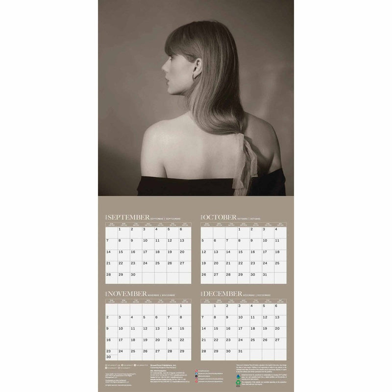 Taylor Swift Square 2026 Calendar, close-up detail