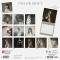 Taylor Swift Square 2026 Calendar, rear view