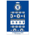 Chelsea FC Christmas Gift Wrap, side angle