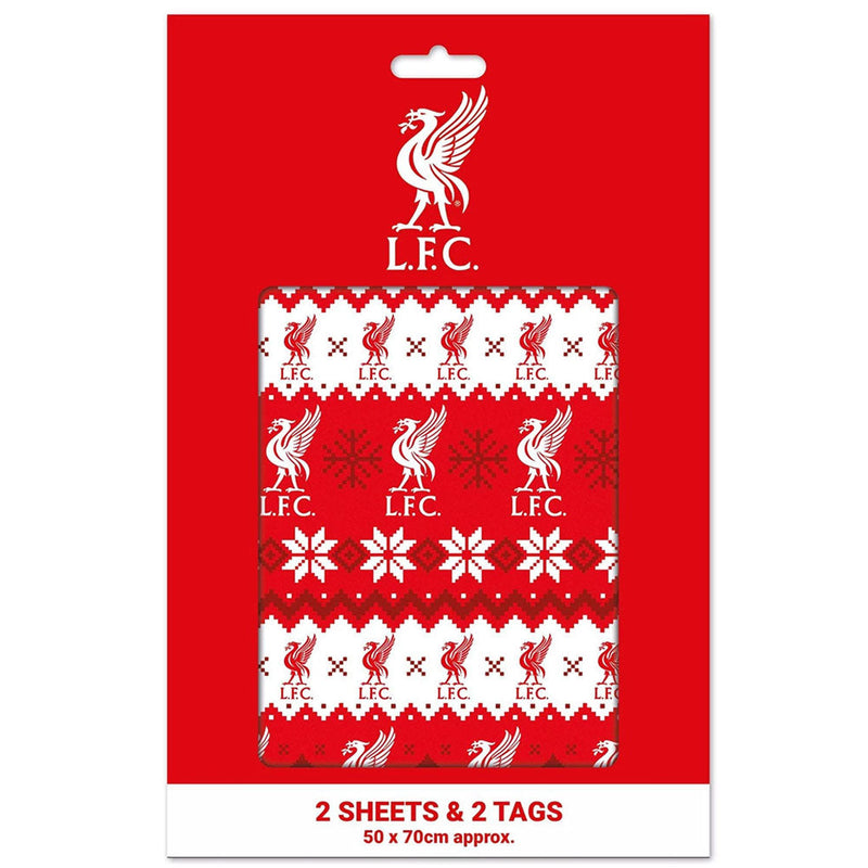 Liverpool FC Christmas Gift Wrap, side angle