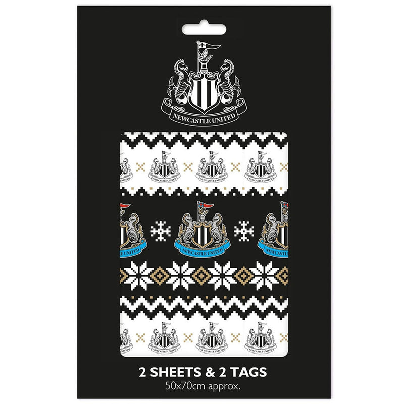 Newcastle United FC Christmas Gift Wrap, side angle