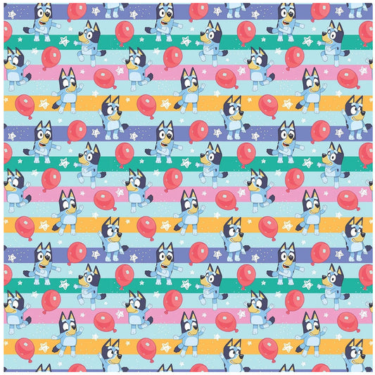 Bluey Balloon Gift Wrap, alternate view