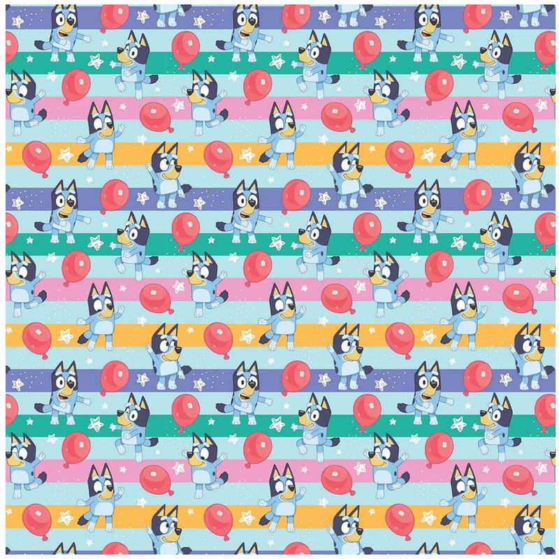 Bluey Balloon Gift Wrap, alternate view