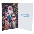 Stranger Things Birthday Card, side angle
