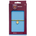West Ham United FC Gold Finish Bead Bracelet, alternate view