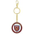 West Ham United FC Spinner Keyring, side angle