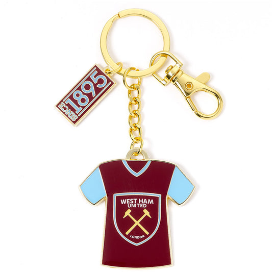 West Ham United FC Shirt Charm Keyring, alternate view