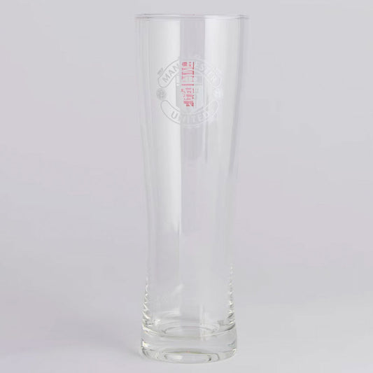 Manchester United FC Crest Tall Beer Glass
