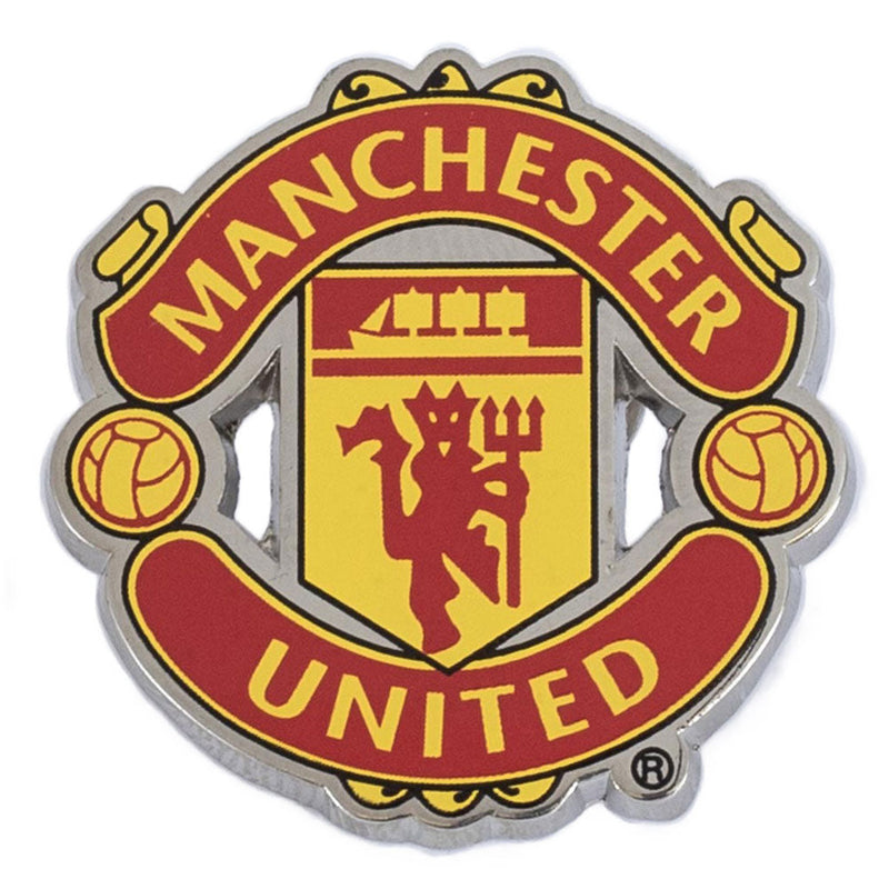 Manchester United FC 6pc Badge Set, side angle