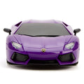 Lamborghini Aventador 1:24 Scale Purple Radio Controlled Car, alternate view