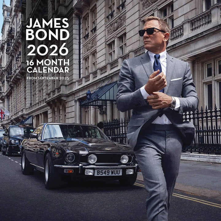 James Bond Square Calendar 2026