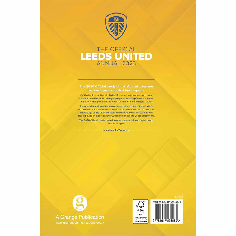 Leeds United FC Annual 2026, side angle
