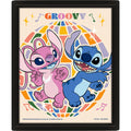 Lilo & Stitch Groovy Framed 3D Picture, side angle
