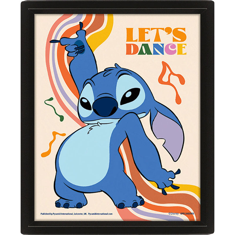 Lilo & Stitch Let's Dance Framed 3D Picture, alternate view