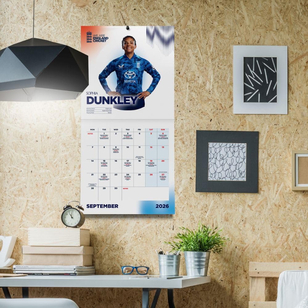 England Cricket Square Calendar 2026