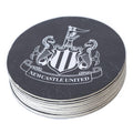 Newcastle United FC 10pk Beer Mat Set, side angle