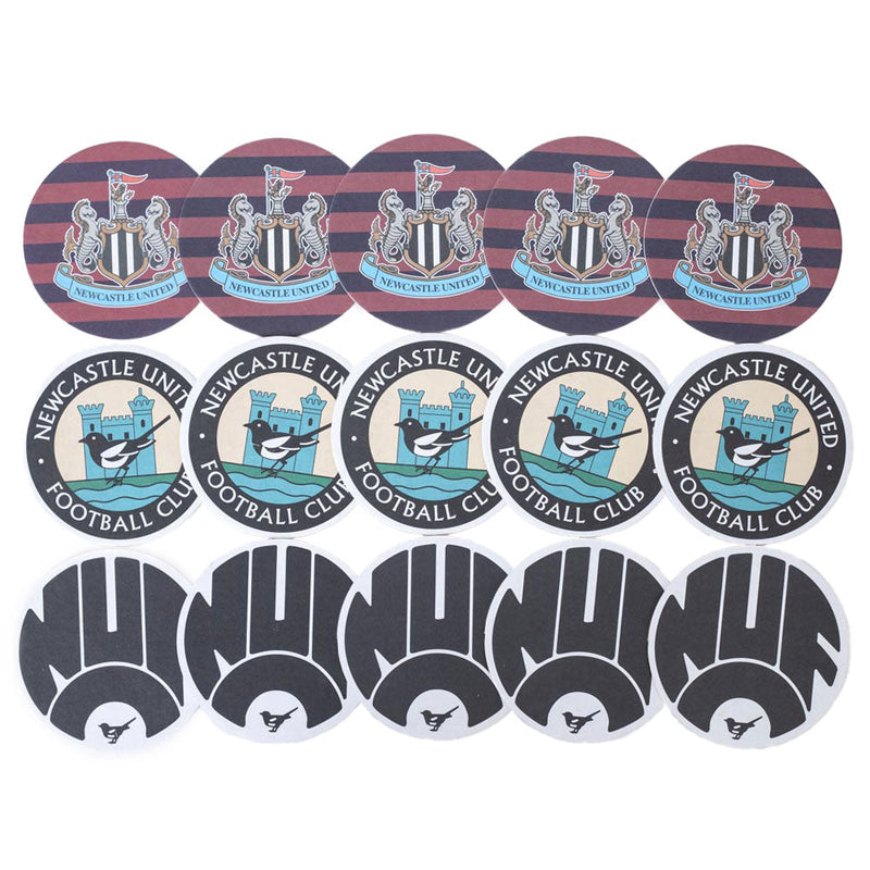 Newcastle United FC 15pk Retro Beer Mat Set, alternate view