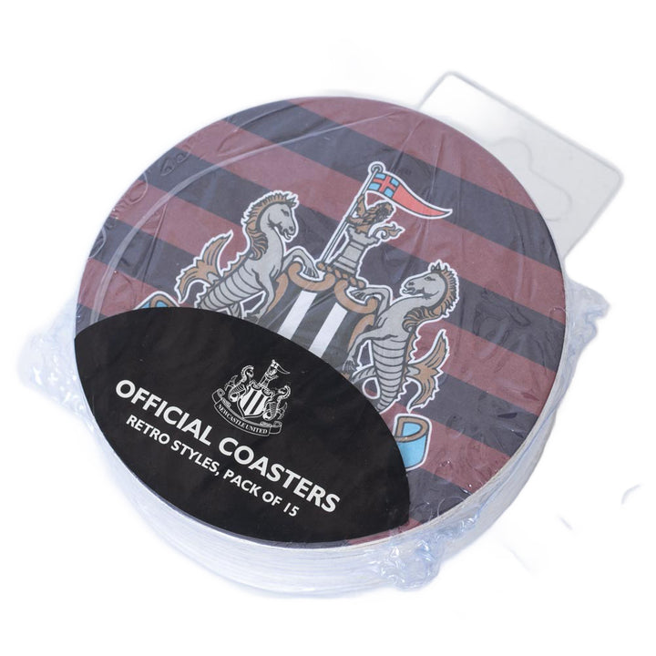Newcastle United FC 15pk Retro Beer Mat Set