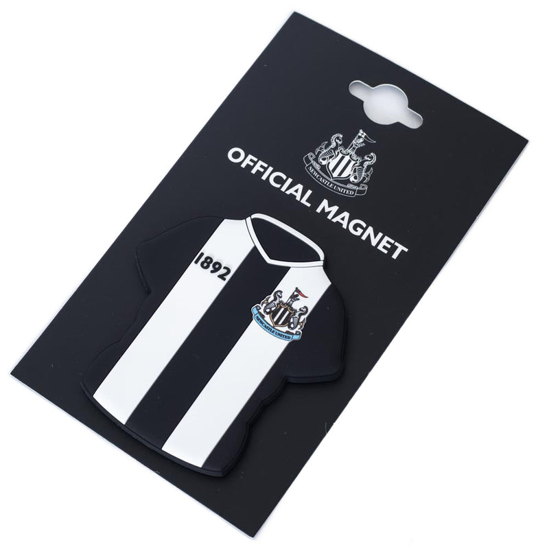 Newcastle United FC PVC Home Kit Fridge Magnet, side angle