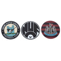 Newcastle United FC 3pk Retro Fridge Magnet Set, rear view