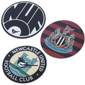 Newcastle United FC Ultimate Fan Bundle - Newcastle United FC 3pk Retro Fridge Magnet Set