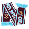West Ham United FC Crest Scarf, side angle
