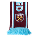 West Ham United FC Crest Scarf, close-up detail