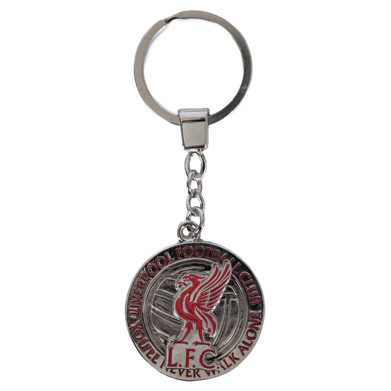 Liverpool FC Fidget Spinner Keyring, side angle