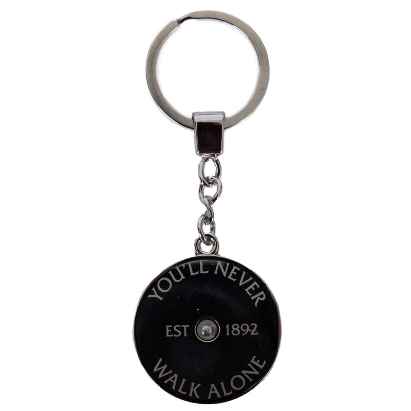 Liverpool FC Fidget Spinner Keyring, close-up detail