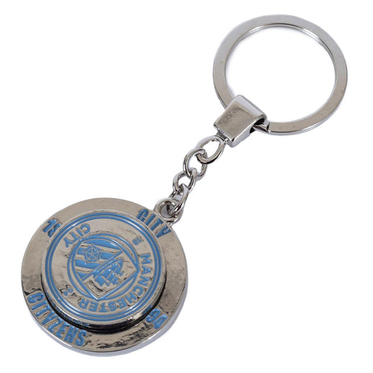 Manchester City FC Fidget Spinner Keyring, alternate view