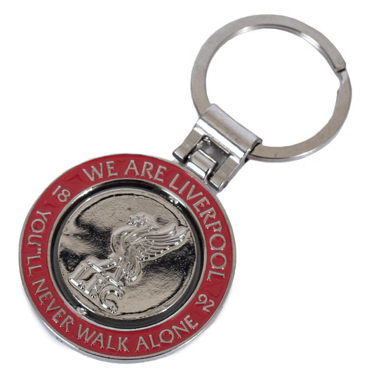 Liverpool FC Crest Spinner Keyring, alternate view