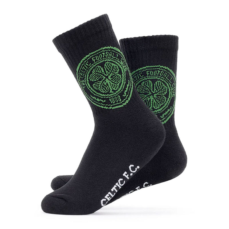Celtic FC Twin Pack Sports Socks Size 7-11, side angle