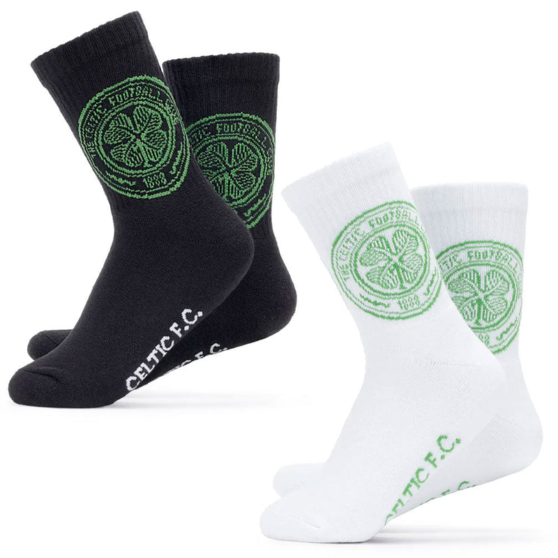 Celtic FC Twin Pack Sports Socks Size 7-11