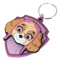 Paw Patrol Skye PVC Spinner Keyring, side angle